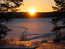 Восход над озером Хирмушъярви.